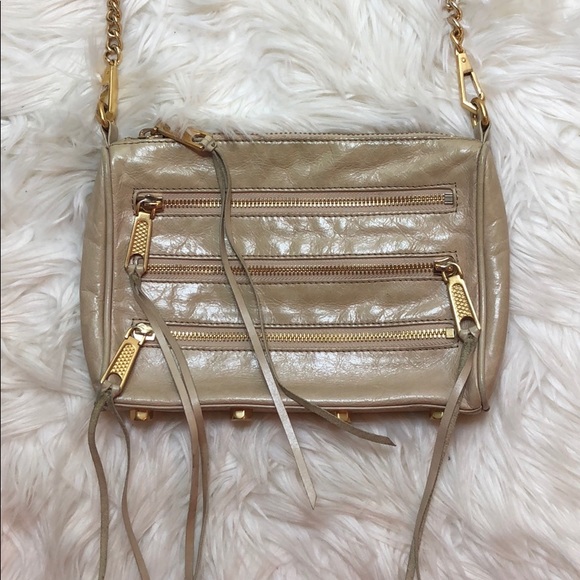 Rebecca Minkoff Handbags - Rebecca Minkoff Panama Zip Light Tan Crossbody Bag